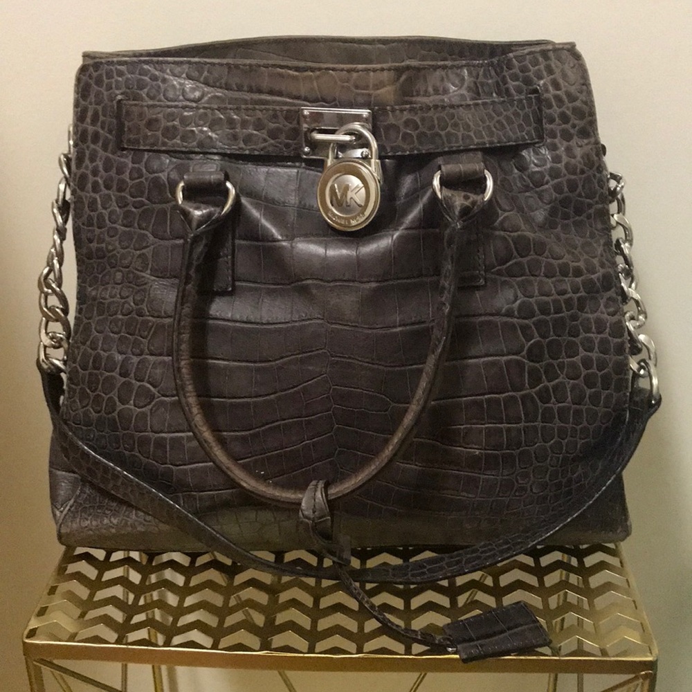 Grey croc michael kors Hamilton